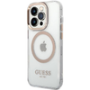 Guess Metal Outline MagSafe iPhone 15 Pro tok - arany - 0. kép