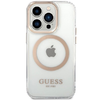 Guess Metal Outline MagSafe iPhone 15 Pro tok - arany - 1. kép