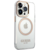 Guess Metal Outline MagSafe iPhone 15 Pro tok - arany - 2. kép