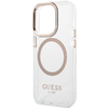 Guess Metal Outline MagSafe iPhone 15 Pro tok - arany - 4. kép