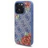 Guess 4G Flowers Print MagSafe tok iPhone 16 Pro - kék - 0. kép