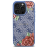 Guess 4G Flowers Print MagSafe tok iPhone 16 Pro - kék - 1. kép