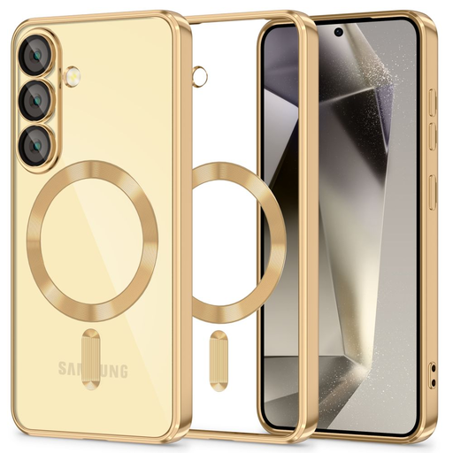 Tech-protect Magflex Magsafe Galaxy S25 Shiny Gold tok Tech-protect Magflex Magsafe Galaxy S25 Shiny Gold tok
