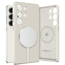 Tech-protect Liquid Silicone Magsafe Galaxy S25 Ultra Cosmic Latte tok