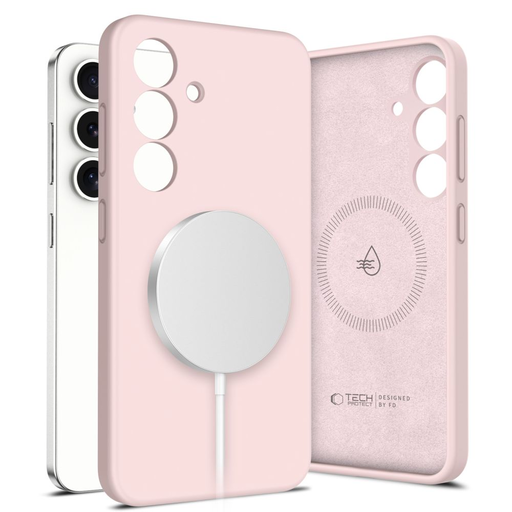 Tech-protect Liquid Silicone Magsafe Galaxy S25 Pink Pearl tok Tech-protect Liquid Silicone Magsafe Galaxy S25 Pink Pearl tok