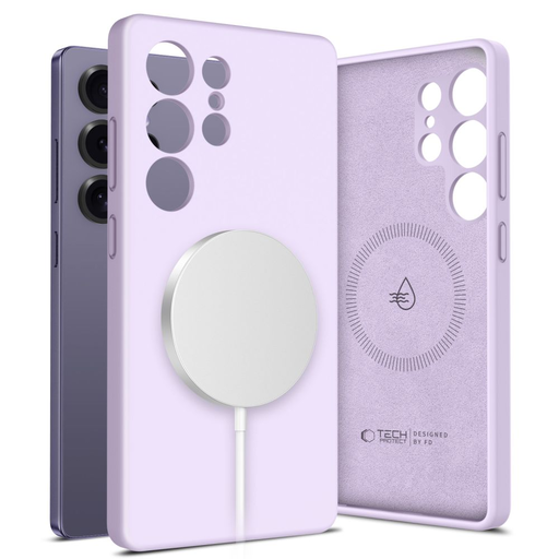 Tech-protect Liquid Silicone Magsafe Galaxy S25 Ultra Mauve puzdro