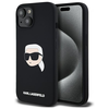  iPhone 15 Fekete KARL LAGERFELD tok MagSafe kompatibilis KLHMP15SSKHPPLK (SIL KL Head Print) tok thumbnail
