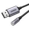 UGREEN CM477 Audió adapter, USB 3,5 mm-es mini jack 3,5 mm-es AUX csatlakozó (szürke) - 4. kép