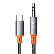Mcdodo CA-900 USB-C 3.5 mm AUX mini jack kábel, 1.8m (fekete),