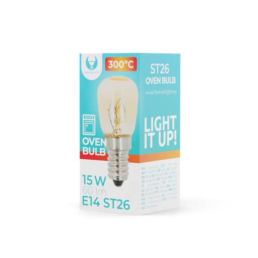 Sütő Izzó E14 ST26 15W 230V 60lm 300° Forever Light