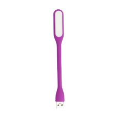 Mini szilikon USB LED lámpa - Lila