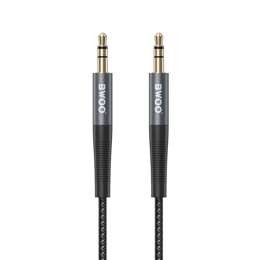 BWOO Nylon fonott+Alumínium ötvözet ház aux kábel BO-AUX064 3.5mm to 3.5mm