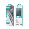 BWOO Nylon fonott+Alumínium ötvözet ház aux kábel BO-AUX064 3.5mm to 3.5mm - 4. kép