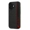 Eredeti tok IPHONE 16 Audi Carbon Fiber Stripe (AUS-TPUPCIP16-R8/D1-BK) fekete tok - 1. kép