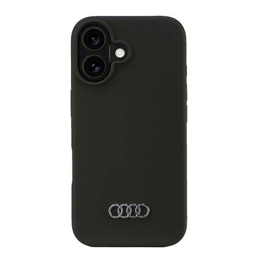 Eredeti tok IPHONE 16 Audi Szilikon Tok (AU-LSRIP16-Q3/D1-BK) fekete