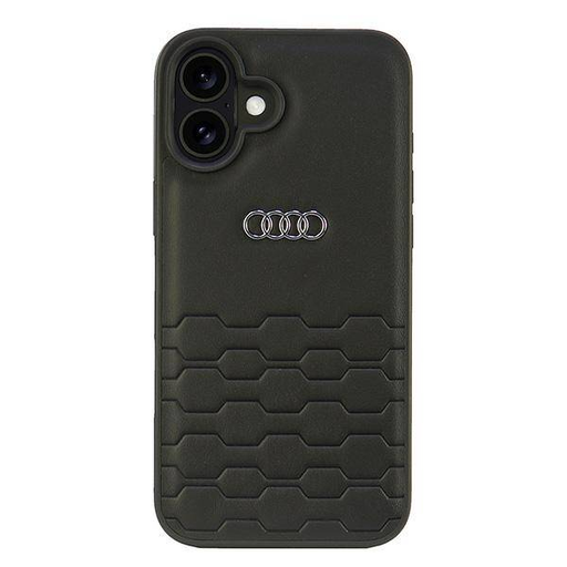 Eredeti iPhone 16 Plus Audi szintetikus bőr tok (AU-TPUPCIP16M-GT/D2-BK) fekete tok Eredeti iPhone 16 Plus Audi szintetikus bőr tok (AU-TPUPCIP16M-GT/D2-BK) fekete tok