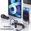  USAMS C37 Autós Töltő 1xUSB+1xUSB-C 60W + USB-C kábel 30W PD+QC Gyors Töltés fekete/fekete CC192CC01 - 3. kép