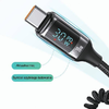  USAMS C37 Autós Töltő 1xUSB+1xUSB-C 60W + USB-C kábel 30W PD+QC Gyors Töltés fekete/fekete CC192CC01 - 4. kép