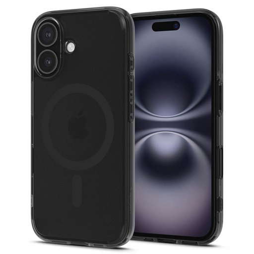 Spigen Ultra Hibrid „T” Mag Magsafe iPhone 16 Fagyos Fekete tok Spigen Ultra Hibrid „T” Mag Magsafe iPhone 16 Fagyos Fekete tok