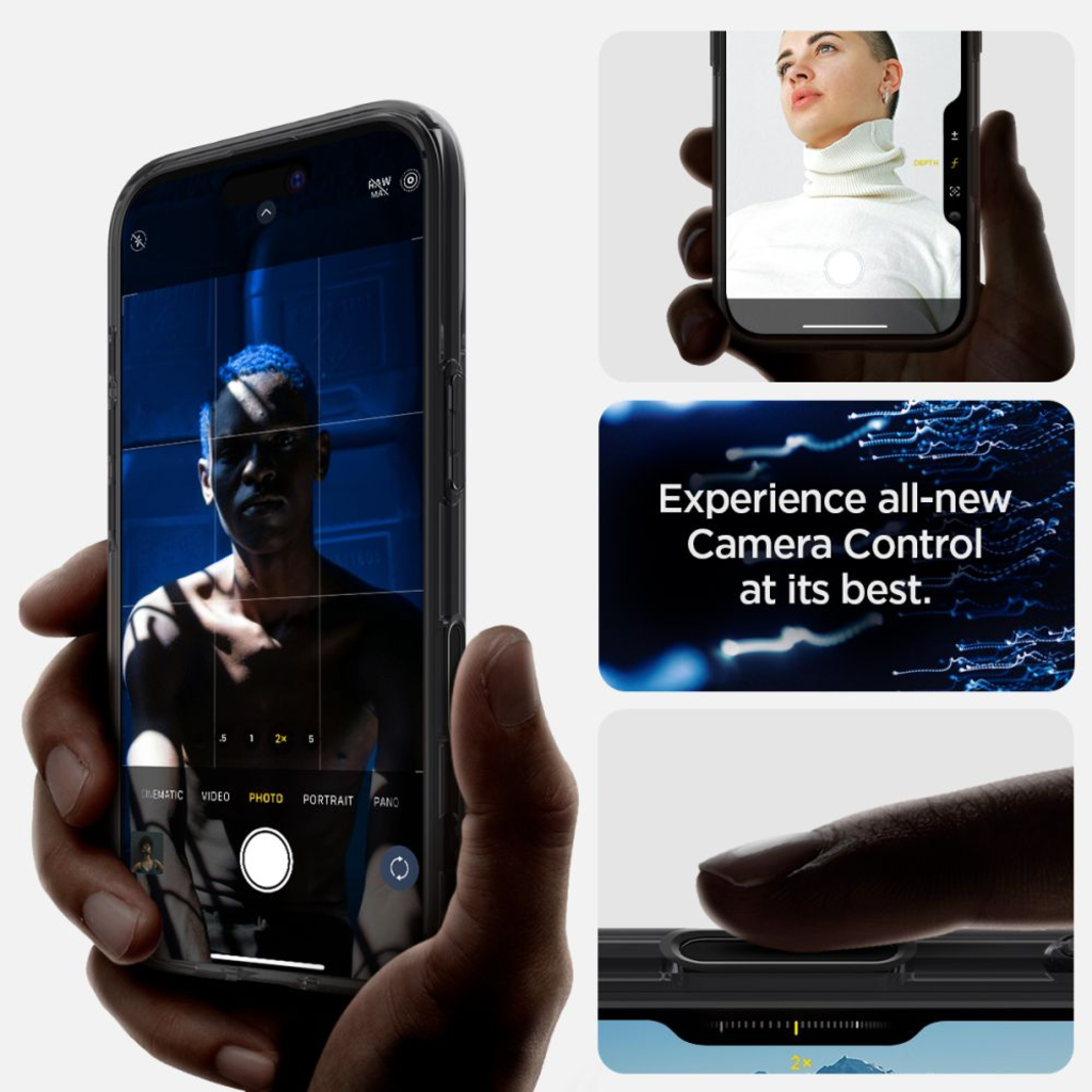  iPhone 16 Fagyos Fekete Spigen Ultra Hibrid „T” Mag Magsafe tok - 14