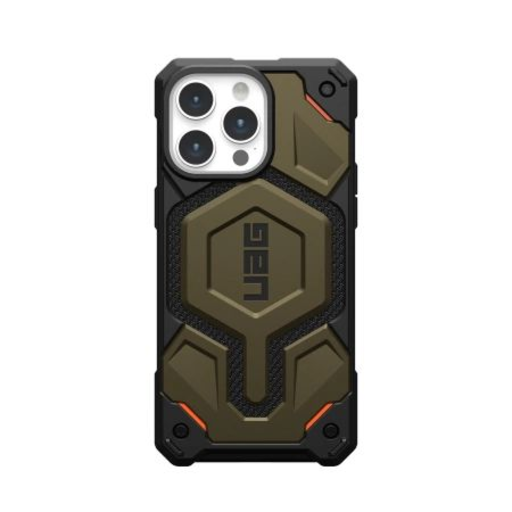 UAG Monarch Pro tok MagSafe funkcióval iPhone 15 Pro Max-hoz - zöld Kevlar UAG Monarch Pro tok MagSafe funkcióval iPhone 15 Pro Max-hoz - zöld Kevlar