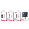 XO autós töltő CC48 2x USB 2,4A szürke + Lightning kábel - 1. kép