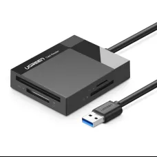 Ugreen USB 3.0 SD / micro SD / CF / MS kártyaolvasó fekete (30231)