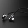 Ugreen USB Type-C / USB Type-C kábel döntött fejjel PD FCP 3A 1m szürke(70529 US323) - 1. kép
