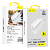 Blavec fali töltő BC2 - USB + Type C - QC 3.0 PD 20W (TCBC2-UCW20) fehér - 0. kép