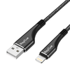 RayCue CA01 Lightning USB kábel 1.2m 2.4A (fekete) - 2. kép