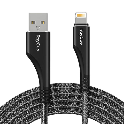 RayCue CA01 Lightning USB kábel 1.2m 2.4A (fekete)