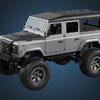 Távirányítós RC terepjáró autó 1:8 Double Eagle (szürke) Land Rover Defender E375-003 - 4. kép