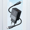 Mcdodo CH-1952 USB + USB-C fali töltő, 20W + USB-C - Lightning kábel (fekete) - 1. kép