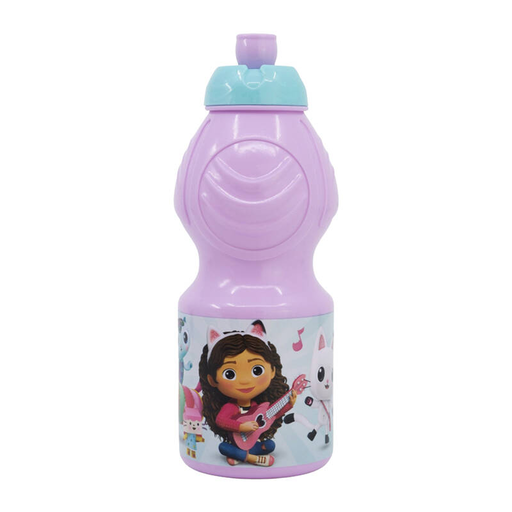 Sport kulacs gyerekeknek STOR 21232 400 ml Gabby macskaháza (rózsaszín)