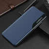 Eco bőr fliptok Samsung S24-hez, mágneses fedéllel - kék tok - 0. kép