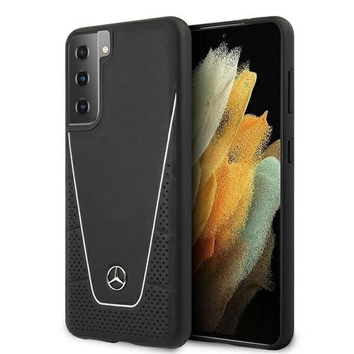 Mercedes Dynamic Line tok Samsung Galaxy S21 - fekete Mercedes Dynamic Line tok Samsung Galaxy S21 - fekete