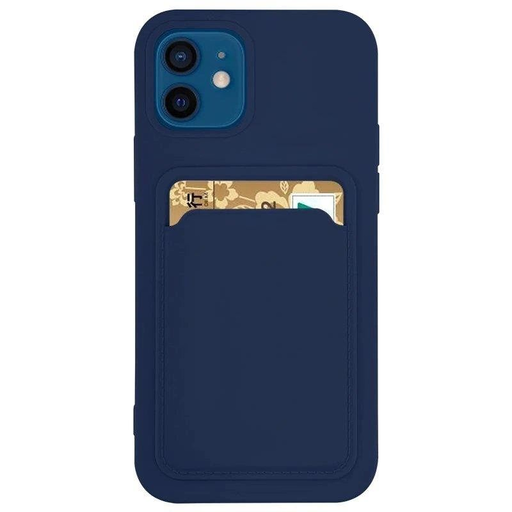 Kártyatartó Szilikon Tok Kártyatartó Nyílással Dokumentumokhoz Samsung Galaxy S21 Ultra 5G Sötétkék Tok Kártyatartó Szilikon Tok Kártyatartó Nyílással Dokumentumokhoz Samsung Galaxy S21 Ultra 5G Sötétkék Tok