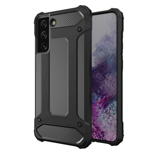Hybrid Armor tok Samsung Galaxy S23 Ultra páncélozott hibrid tok fekete Hybrid Armor tok Samsung Galaxy S23 Ultra páncélozott hibrid tok fekete