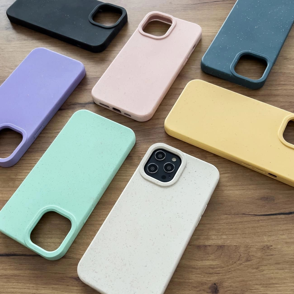 Eco Case tok iPhone 14 Plus-hoz, lebomló szilikon borítás, fekete tok - 7