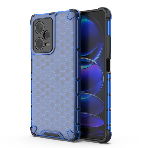 Honeycomb tok Xiaomi Redmi Note 12 Pro+ páncélozott hibrid tok kék