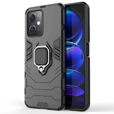 Xiaomi Redmi Note 12 5G / Poco X5 5G Ring Armor Magtartó Gyűrűs Fekete tok