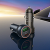 Borofone autós töltő BZ32B Fresh - USB + Type C - QC 3.0 PD 48W Type C to Type C kábellel szürke - 2. kép