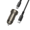 Borofone Autós töltő BZ32A Fresh - USB + Type C - QC 3.0 PD 30W Type C to Type C kábellel arany - 0. kép