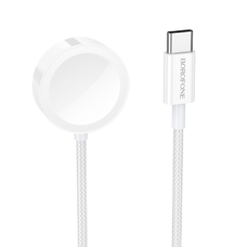 Borofone vezeték nélküli indukciós töltő BQ37 Star 2,5W iWatch 1-9, SE/SE2, Samsung Ultra/Ultra2 fehér
