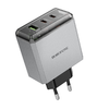 Borofone fali töltő BN22 Lena GaN - 2xType C + USB - QC 3.0 PD 65W szürke - 2. kép