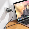 Borofone fali töltő BN22 Lena GaN - 2xType C + USB - QC 3.0 PD 65W szürke - 3. kép
