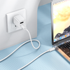 Borofone Cable BX112 Lemon - Type C to Type C - PD 60W 1 méter fehér - 1. kép