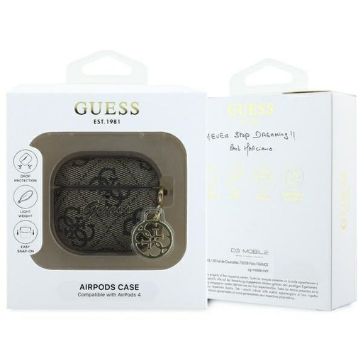 GUESS tok APPLE AirPods 4 GUA4G4GSMW (PU 4G W / Charm) barna GUESS tok APPLE AirPods 4 GUA4G4GSMW (PU 4G W / Charm) barna