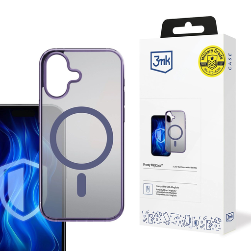 3mk Frosty MagCase Lila Tok Apple iPhone 16 - lila 3mk Frosty MagCase Lila Tok Apple iPhone 16 - lila