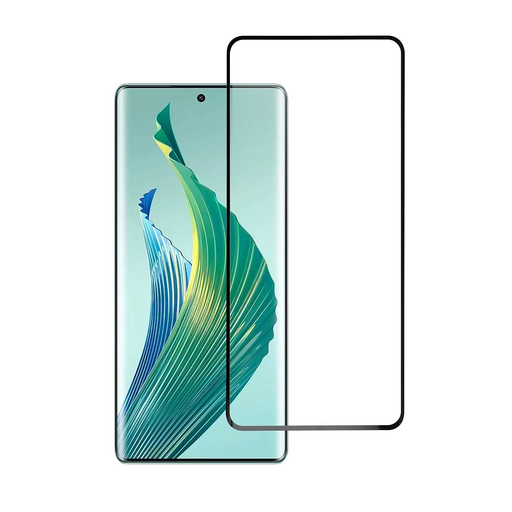 Edzett Üveg Blue Star - Honor Magic 5 Lite - fekete üvegfólia Edzett Üveg Blue Star - Honor Magic 5 Lite - fekete üvegfólia